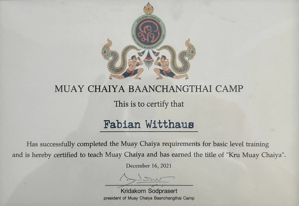 Zertifikat Kru Muay Chaiya, Basic Level