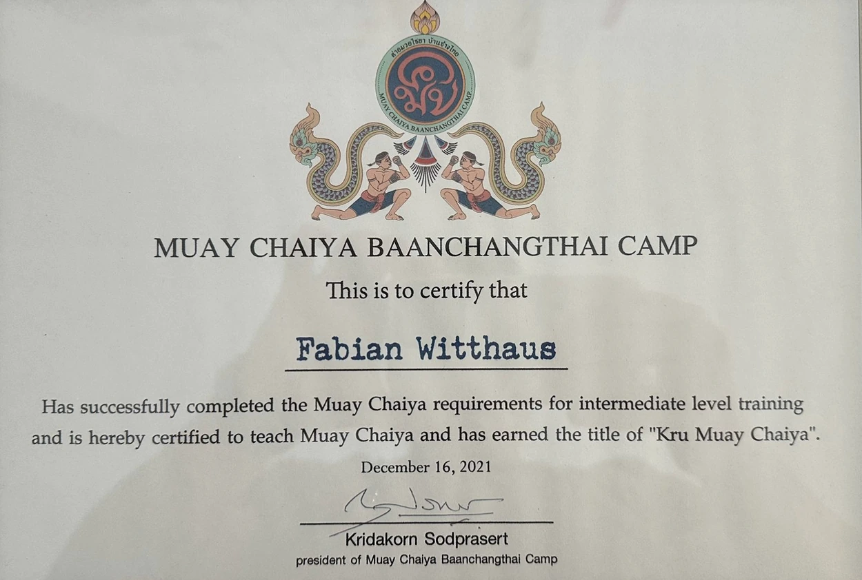 Zertifikat Kru Muay Chaiya, Intermediate Level