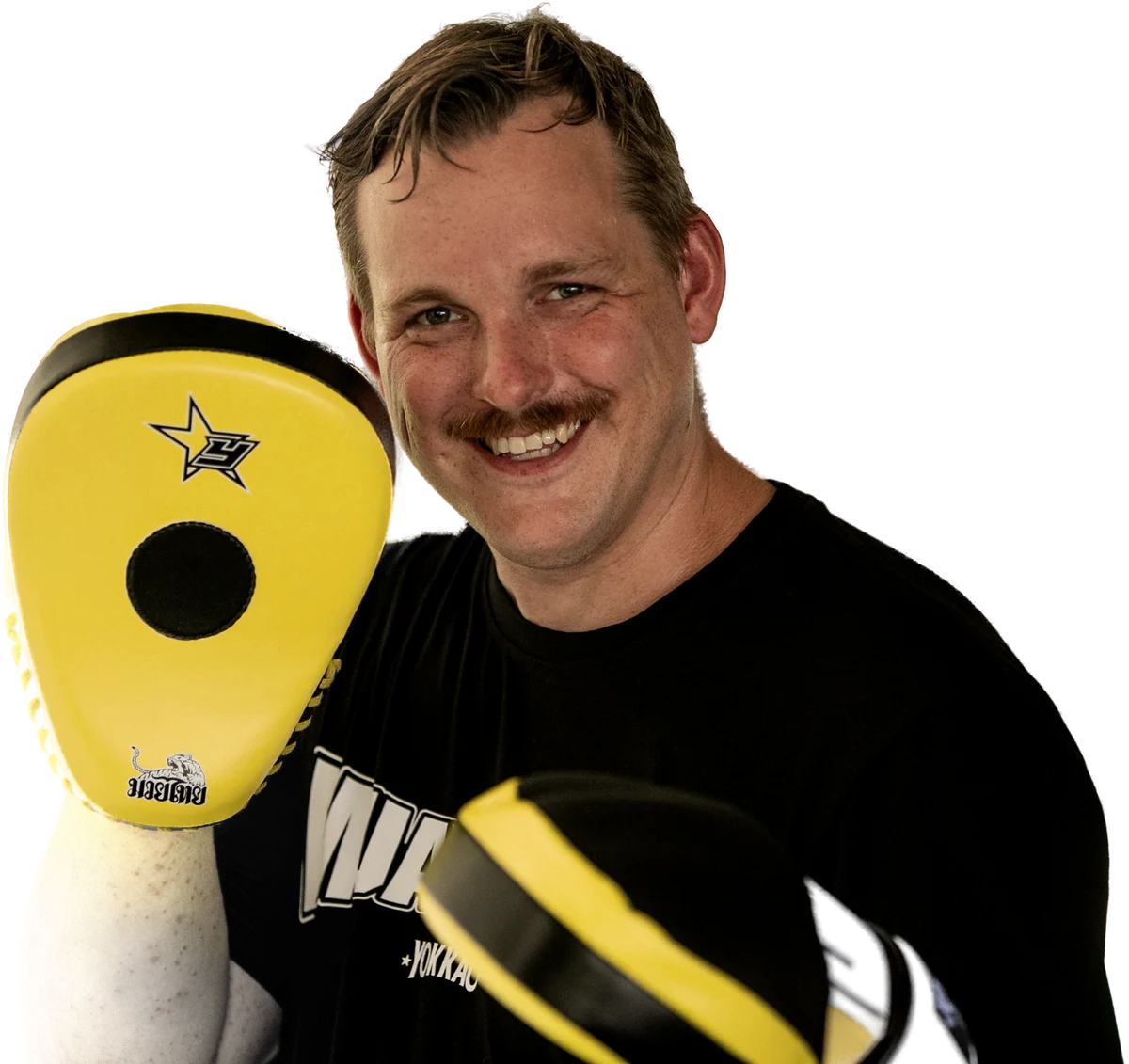 Kru Fabian mit Pratzen